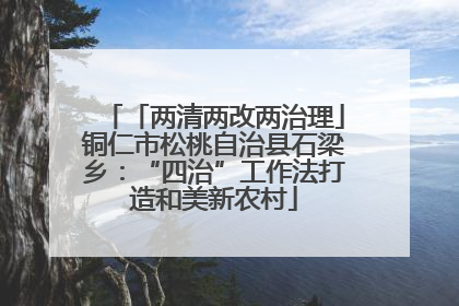 「两清两改两治理」铜仁市松桃自治县石梁乡：“四治”工作法打造和美新农村