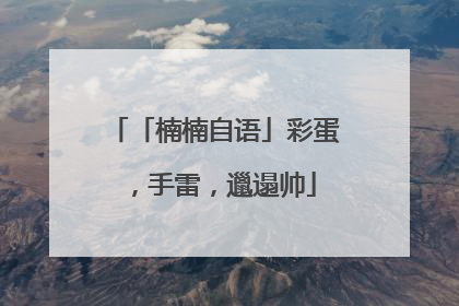 「楠楠自语」彩蛋，手雷，邋遢帅