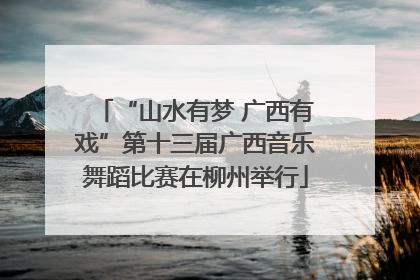 “山水有梦 广西有戏”第十三届广西音乐舞蹈比赛在柳州举行