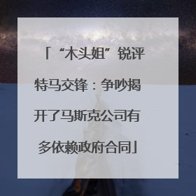 “木头姐”锐评特马交锋：争吵揭开了马斯克公司有多依赖政府合同