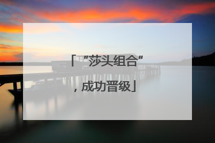 “莎头组合”，成功晋级