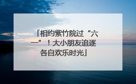 相约紫竹院过“六一”！大小朋友追逐各自欢乐时光