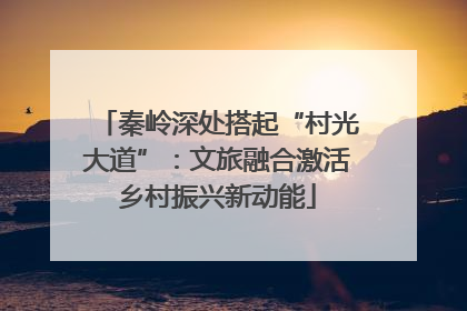 秦岭深处搭起“村光大道”：文旅融合激活乡村振兴新动能