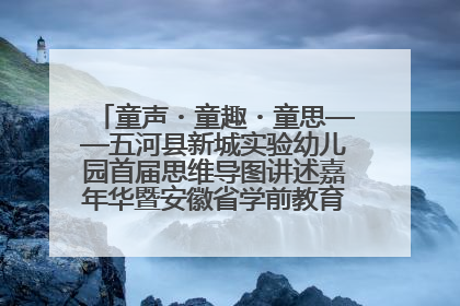 童声・童趣・童思——五河县新城实验幼儿园首届思维导图讲述嘉年华暨安徽省学前教育教研基地园项目阶段性成果展示活动