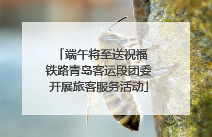 端午将至送祝福 铁路青岛客运段团委开展旅客服务活动