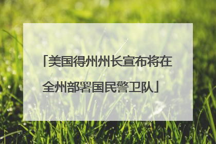 美国得州州长宣布将在全州部署国民警卫队
