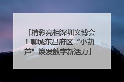 精彩亮相深圳文博会！聊城东昌府区“小葫芦”焕发数字新活力