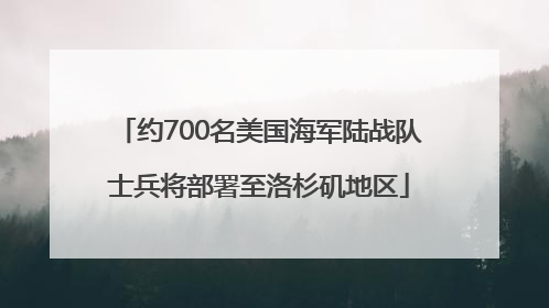 约700名美国海军陆战队士兵将部署至洛杉矶地区