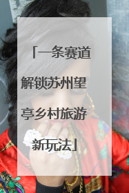 一条赛道解锁苏州望亭乡村旅游新玩法