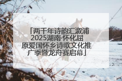 两千年诗韵汇溆浦 2025湖南·怀化屈原爱国怀乡诗歌文化推广季暨龙舟赛启幕