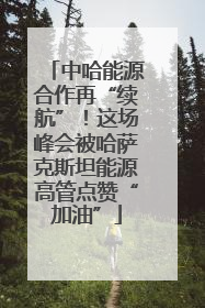 中哈能源合作再“续航”！这场峰会被哈萨克斯坦能源高管点赞“加油”