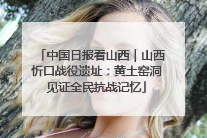 中国日报看山西｜山西忻口战役遗址：黄土窑洞见证全民抗战记忆