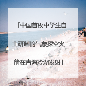 中国首枚中学生自主研制的气象探空火箭在青海冷湖发射