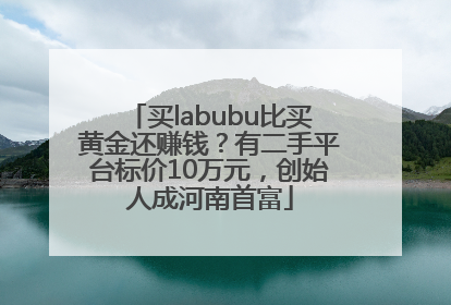 买labubu比买黄金还赚钱？有二手平台标价10万元，创始人成河南首富