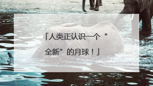 人类正认识一个“全新”的月球！