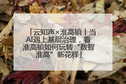 云知声×淮高镇丨当AI遇上基层治理，看淮高镇如何玩转“数智淮高”新花样