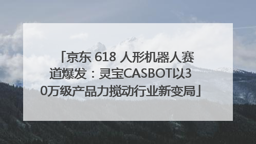 京东 618 人形机器人赛道爆发：灵宝CASBOT以30万级产品力搅动行业新变局
