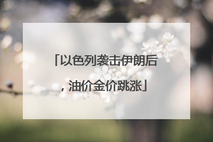 以色列袭击伊朗后，油价金价跳涨