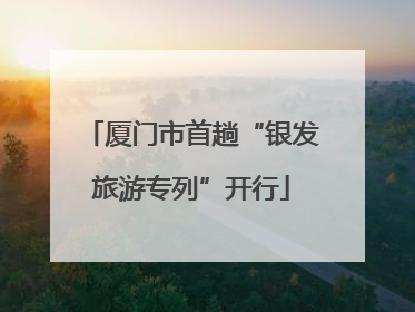 厦门市首趟“银发旅游专列”开行