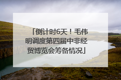 倒计时6天！毛伟明调度第四届中非经贸博览会筹备情况