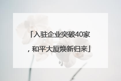 入驻企业突破40家，和平大厦焕新归来