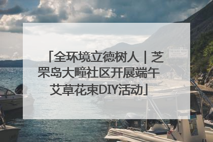 全环境立德树人｜芝罘岛大疃社区开展端午艾草花束DIY活动
