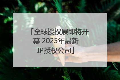 全球授权展即将开幕 2025年最新IP授权公司