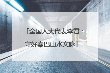 全国人大代表李君：守好秦巴山水文脉