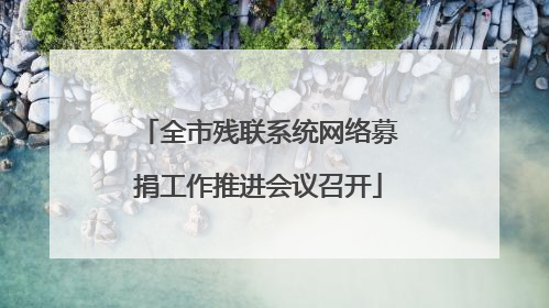 全市残联系统网络募捐工作推进会议召开