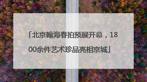 北京翰海春拍预展开幕，1800余件艺术珍品亮相京城