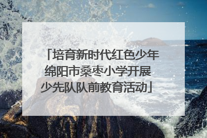 培育新时代红色少年 绵阳市桑枣小学开展少先队队前教育活动