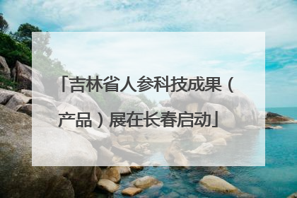 吉林省人参科技成果（产品）展在长春启动