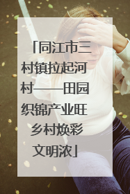 同江市三村镇拉起河村——田园织锦产业旺 乡村焕彩文明浓