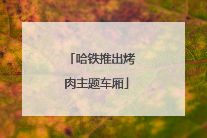 哈铁推出烤肉主题车厢