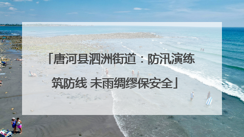 唐河县泗洲街道：防汛演练筑防线 未雨绸缪保安全