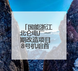国能浙江北仑电厂一期改造项目8号机组首次并网一次成功