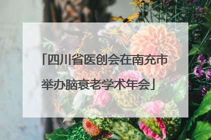 四川省医创会在南充市举办脑衰老学术年会