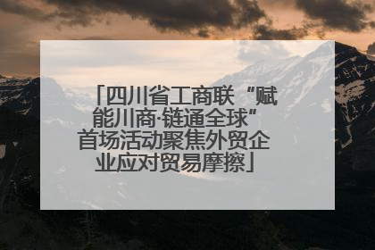 四川省工商联“赋能川商·链通全球”首场活动聚焦外贸企业应对贸易摩擦