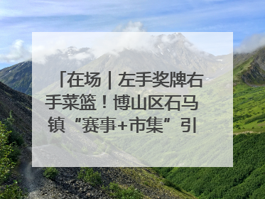 在场｜左手奖牌右手菜篮！博山区石马镇“赛事+市集”引燃周末经济
