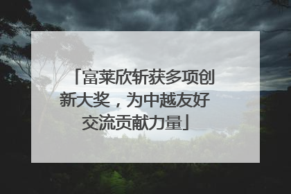 富莱欣斩获多项创新大奖，为中越友好交流贡献力量