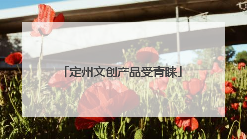 定州文创产品受青睐