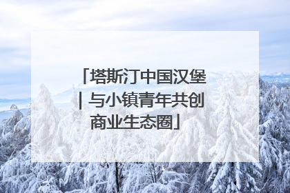 塔斯汀中国汉堡｜与小镇青年共创商业生态圈