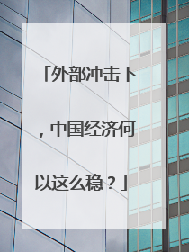 外部冲击下，中国经济何以这么稳？