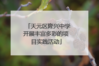 天元区隆兴中学开展丰富多彩的项目实践活动