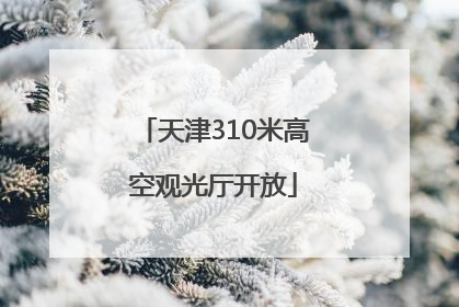 天津310米高空观光厅开放