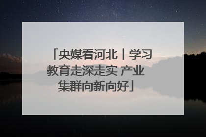 央媒看河北丨学习教育走深走实 产业集群向新向好