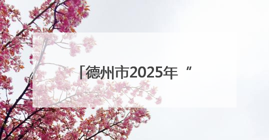 德州市2025年“三支一扶”计划招募面试人员名单公布