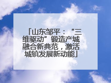 山东邹平：“三维驱动”锻造产城融合新典范，激活城镇发展新动能