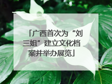 广西首次为“刘三姐”建立文化档案并举办展览