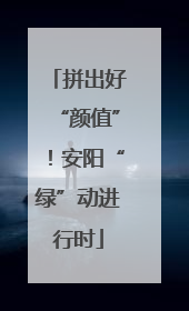 拼出好“颜值”！安阳“绿”动进行时